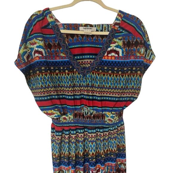 Tantrums Navajo Full Color Super Stretch Maxi Dress-Size PL - Picture 3 of 9